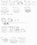 Blower Housing Air Cleaner Diagram and Parts List for 406777-0001-B1  Briggs and Stratton Engine